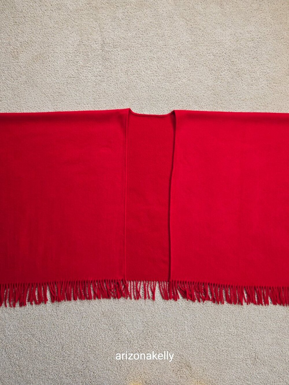 Talbots Cashmere (75%) & Wool (25%) Wrap Red - Picture 6 of 16